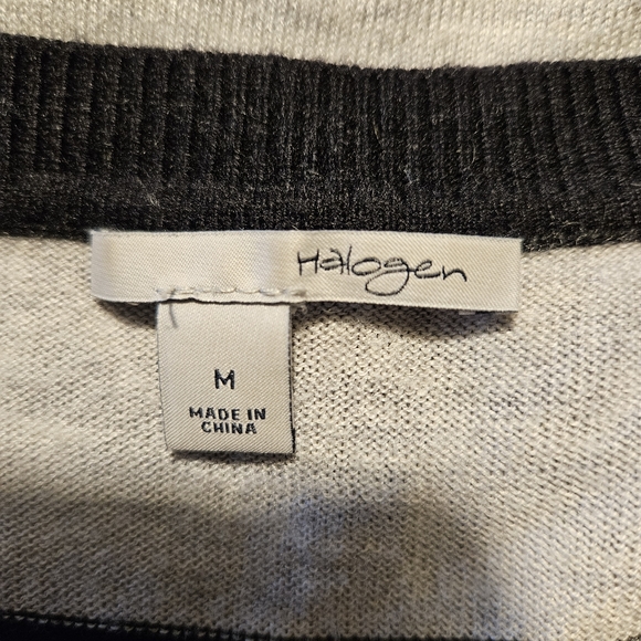 Halogen Cashmere Blend Stripe Sweater - Picture 7 of 9